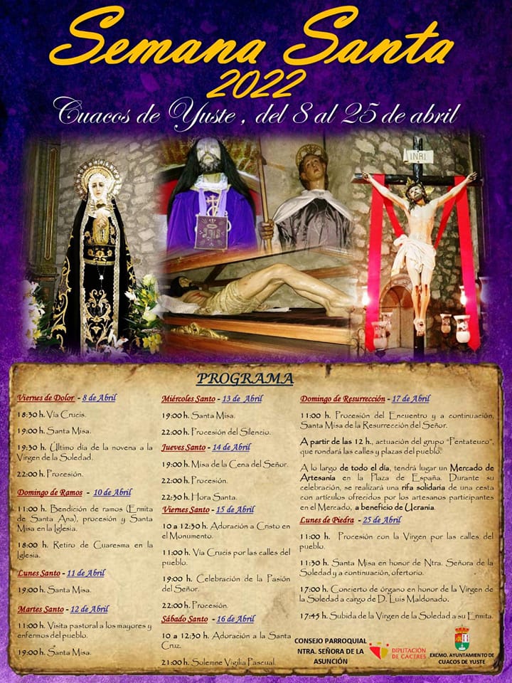 Semana Santa en Cuacos de Yuste 2022 Cuacos de Yuste